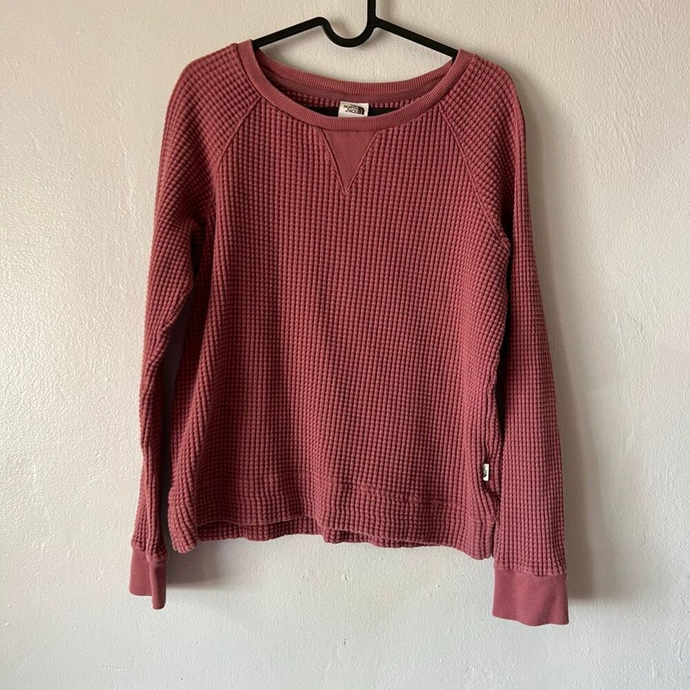 The North Face Chabot Crew long-sleeve waffle knit chunky
